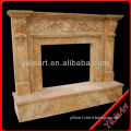 Hand Carved Stone Victorian Fireplace YL-B089